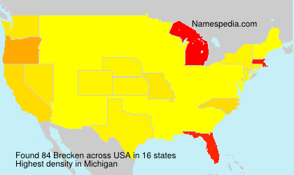 Surname Brecken in USA Surname Brecken in USA