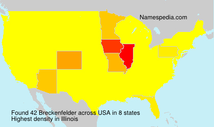 Surname Breckenfelder in USA Surname Breckenfelder in USA