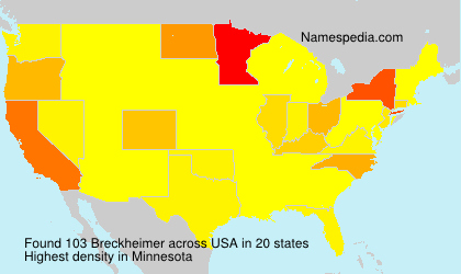 Surname Breckheimer in USA Surname Breckheimer in USA