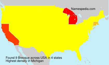 Surname Brecque in USA Surname Brecque in USA