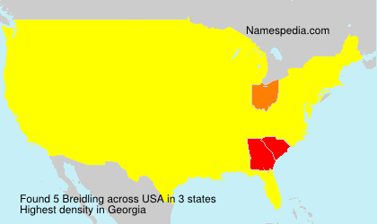 Surname Breidling in USA Surname Breidling in USA