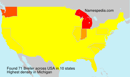 Surname Breiler in USA Surname Breiler in USA