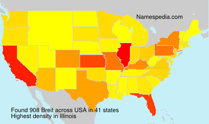 Surname Breit in USA Surname Breit in USA