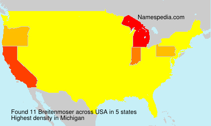 Surname Breitenmoser in USA Surname Breitenmoser in USA