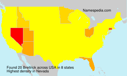 Surname Breitrick in USA Surname Breitrick in USA