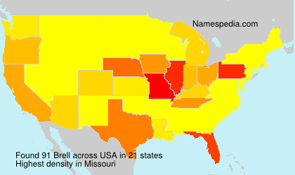 Surname Brell in USA Surname Brell in USA