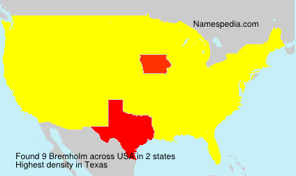 Surname Bremholm in USA Surname Bremholm in USA