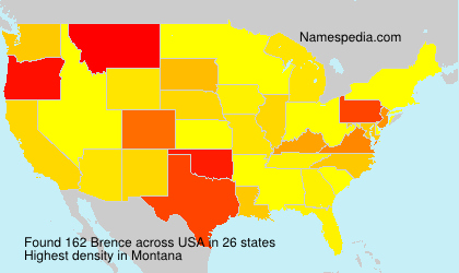 Surname Brence in USA Surname Brence in USA