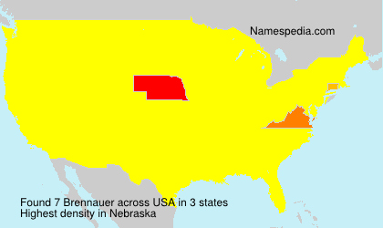 Surname Brennauer in USA Surname Brennauer in USA