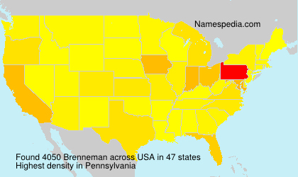 Surname Brenneman in USA Surname Brenneman in USA