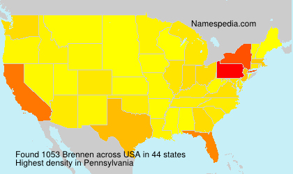 Surname Brennen in USA Surname Brennen in USA
