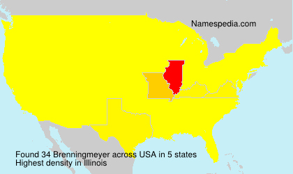 Surname Brenningmeyer in USA Surname Brenningmeyer in USA