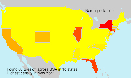 Surname Bresloff in USA Surname Bresloff in USA