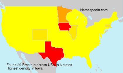 Surname Brestrup in USA Surname Brestrup in USA