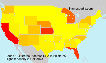 Surname Brethour in USA Surname Brethour in USA