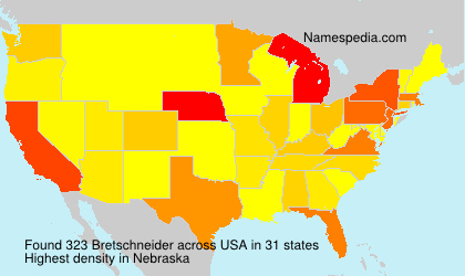 Surname Bretschneider in USA Surname Bretschneider in USA