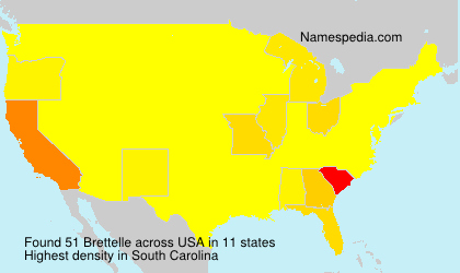 Surname Brettelle in USA Surname Brettelle in USA