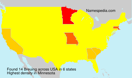 Surname Breuing in USA Surname Breuing in USA