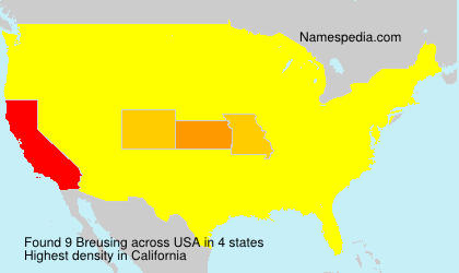 Surname Breusing in USA Surname Breusing in USA