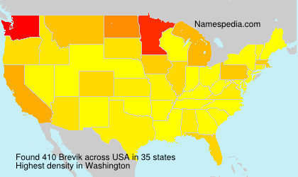Surname Brevik in USA