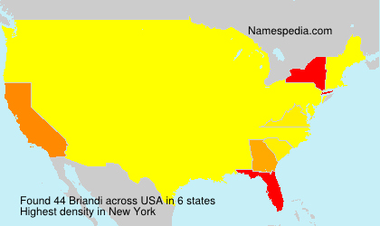 Surname Briandi in USA Surname Briandi in USA