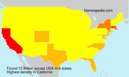 Surname Briber in USA Surname Briber in USA