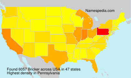 Surname Bricker in USA Surname Bricker in USA