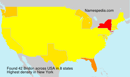 Surname Bridon in USA Surname Bridon in USA