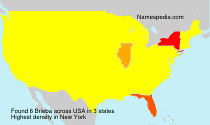 Surname Brieba in USA Surname Brieba in USA