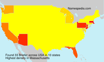 Surname Briefer in USA Surname Briefer in USA