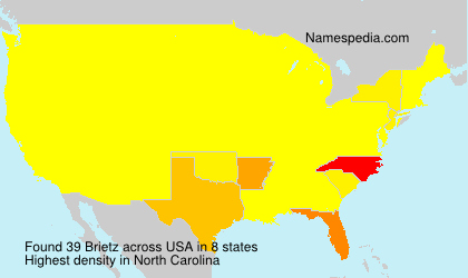 Surname Brietz in USA Surname Brietz in USA