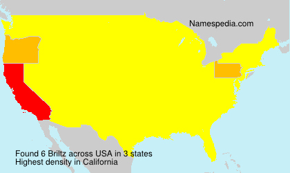 Surname Briltz in USA Surname Briltz in USA