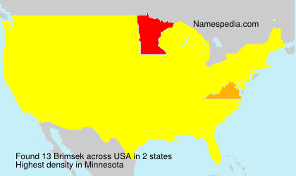 Surname Brimsek in USA Surname Brimsek in USA