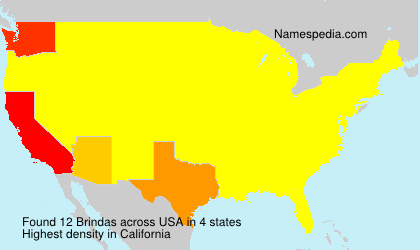 Surname Brindas in USA Surname Brindas in USA