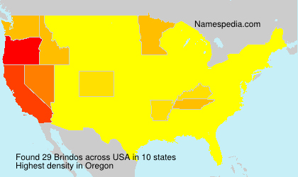 Surname Brindos in USA Surname Brindos in USA
