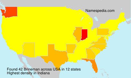 Surname Brineman in USA Surname Brineman in USA