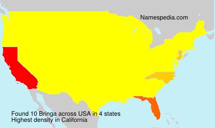 Surname Bringa in USA Surname Bringa in USA