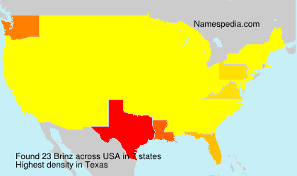 Surname Brinz in USA Surname Brinz in USA