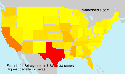 Surname Brisby in USA Surname Brisby in USA