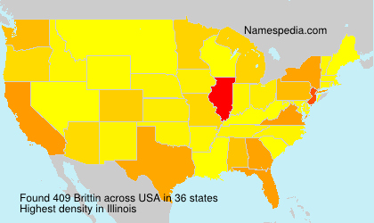 Surname Brittin in USA Surname Brittin in USA