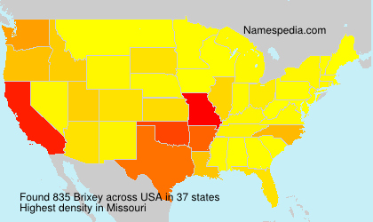 Surname Brixey in USA Surname Brixey in USA