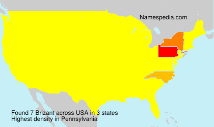 Surname Brizant in USA Surname Brizant in USA