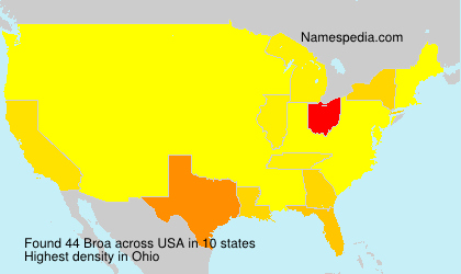 Surname Broa in USA Surname Broa in USA