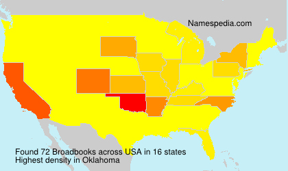 Surname Broadbooks in USA Surname Broadbooks in USA