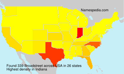 Surname Broadstreet in USA Surname Broadstreet in USA