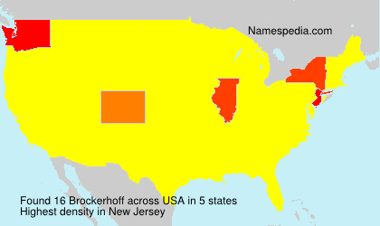 Surname Brockerhoff in USA Surname Brockerhoff in USA