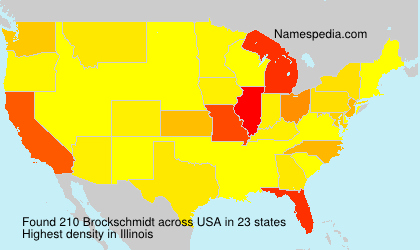 Surname Brockschmidt in USA Surname Brockschmidt in USA