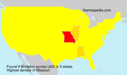 Surname Broddon in USA Surname Broddon in USA
