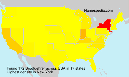 Surname Brodfuehrer in USA Surname Brodfuehrer in USA