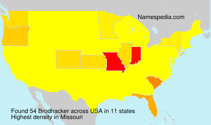 Surname Brodhacker in USA Surname Brodhacker in USA